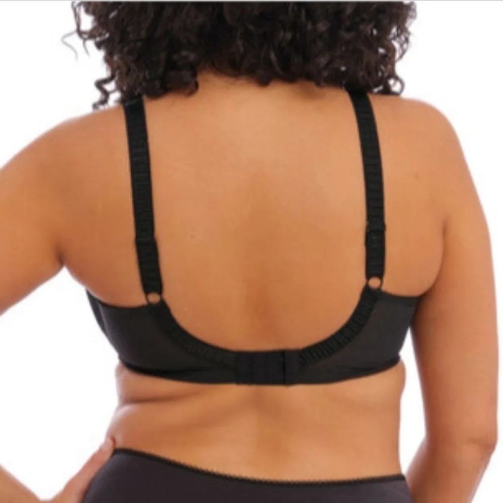 Elomi Cate Underwire Full Cup Banded Bra Black US 38K UK 38H